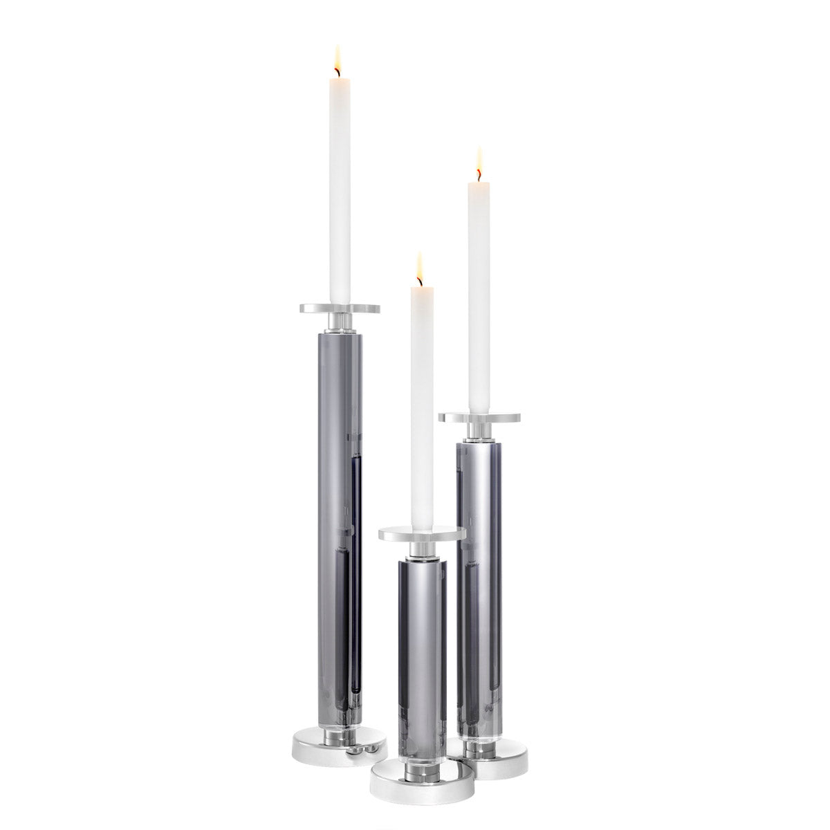 Eichholtz Candle Holder Chapman set of 3 Dress up your console or dining table with the chic set of 3 Chapman Candle