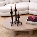 Eichholtz Candle Holder Conti S brass and provided with a vintage brass finish. A perfect accessory for Mid-Century Modern interiors