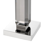 Eichholtz Candle Holder Livia set of 3 of 3 Livia Candle Holders. Made of smoke crystal glass and metal with a gold