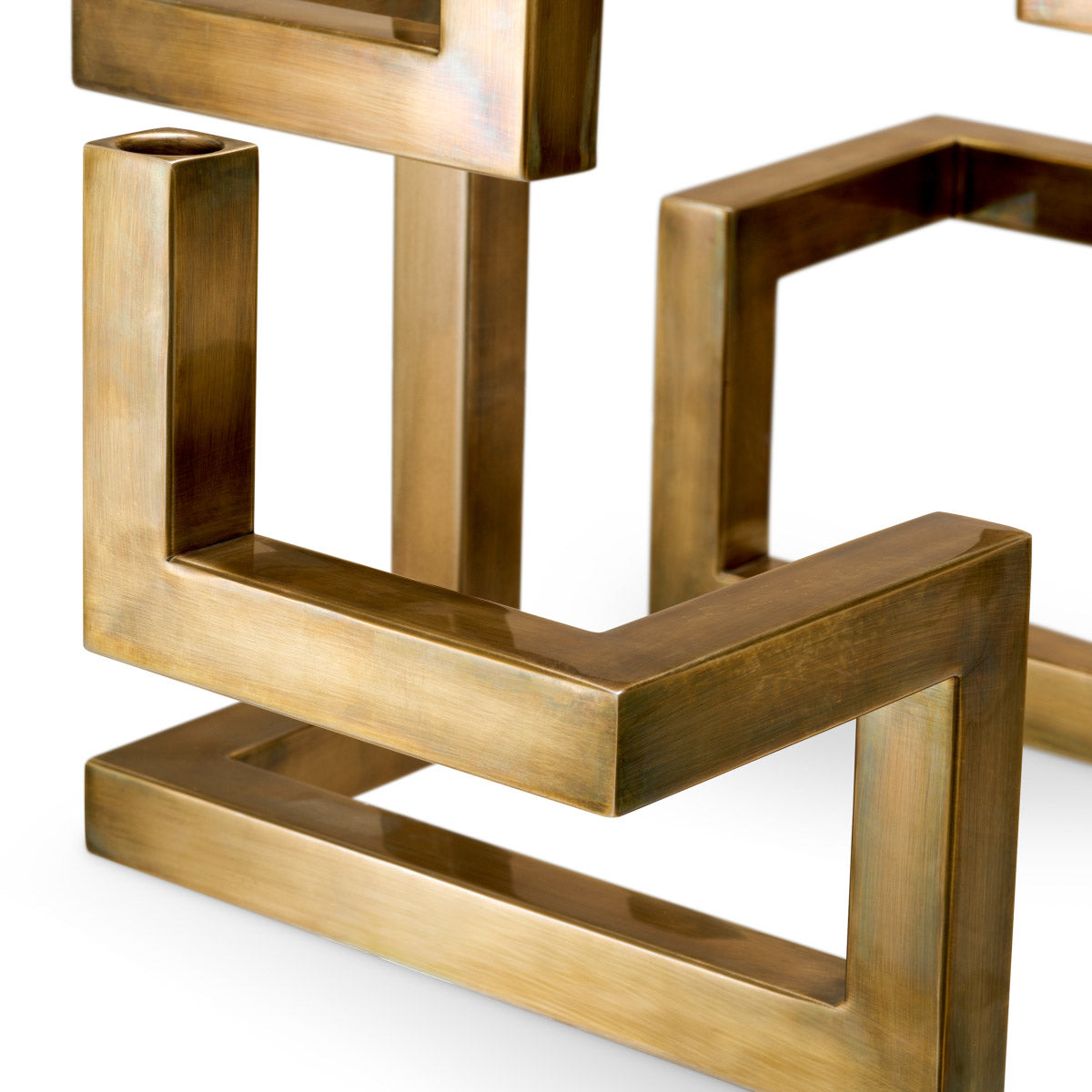 Eichholtz Candle Holder Skyline statement in any luxury interior. Dimensions W 11.5" D 21.5" H 16.5" Expertly made for