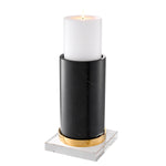 Eichholtz Candle Holder Whitby Mixed materials add refinement to the simple design of the Whitby Candle Holder. Comprised of