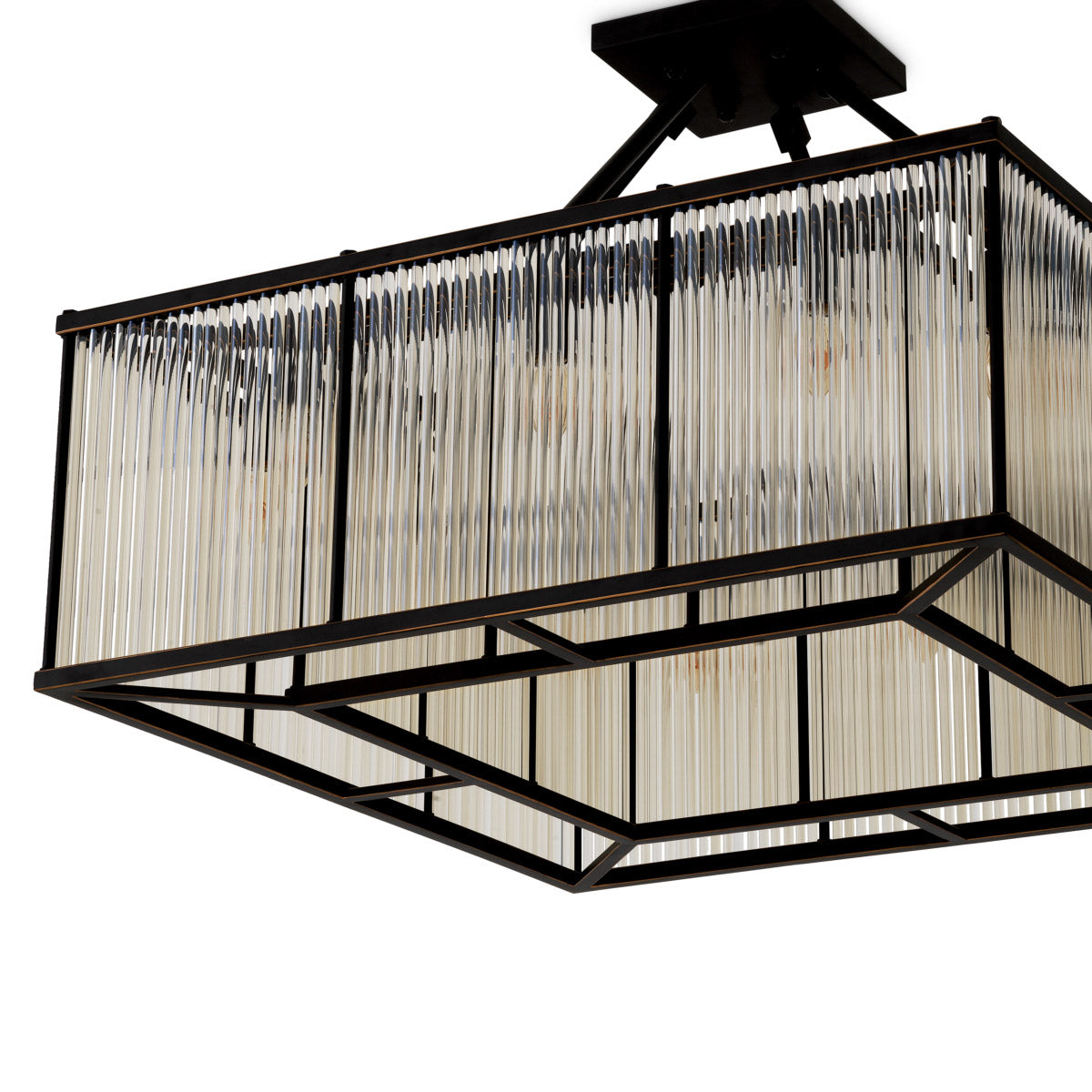 Eichholtz Ceiling Lamp Bernardi Square ceiling lamp pairs refined design with elevated materials for a statement in any luxury interior.