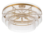 Eichholtz Ceiling Lamp East radiant clear glass invites a lavish atmosphere, making it the centerpiece of any room. Ceiling