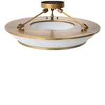Eichholtz Ceiling Lamp Ferette antique brass finish that adds a touch of regal charm to any space, and its