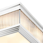 Eichholtz Ceiling Lamp Marly This flush mounted ceiling light has a nickel finish and is ideal for lower height