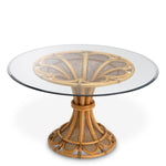 Eichholtz Centre Table Colony Enjoy the eye-catching elegance of the Eichholtz Colony Centre Table in natural rattan. This impressive