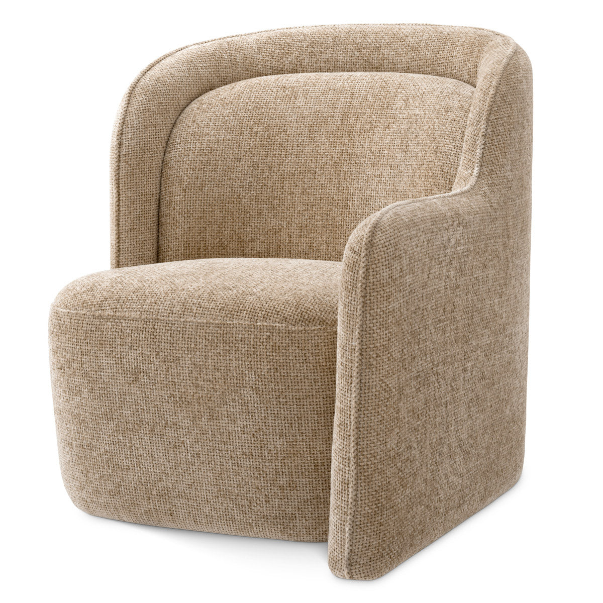 Eichholtz Chair Barrier Right The right-facing Chair Barrier is a true embodiment of contemporary elegance. Upholstered in luxurious Lyssa
