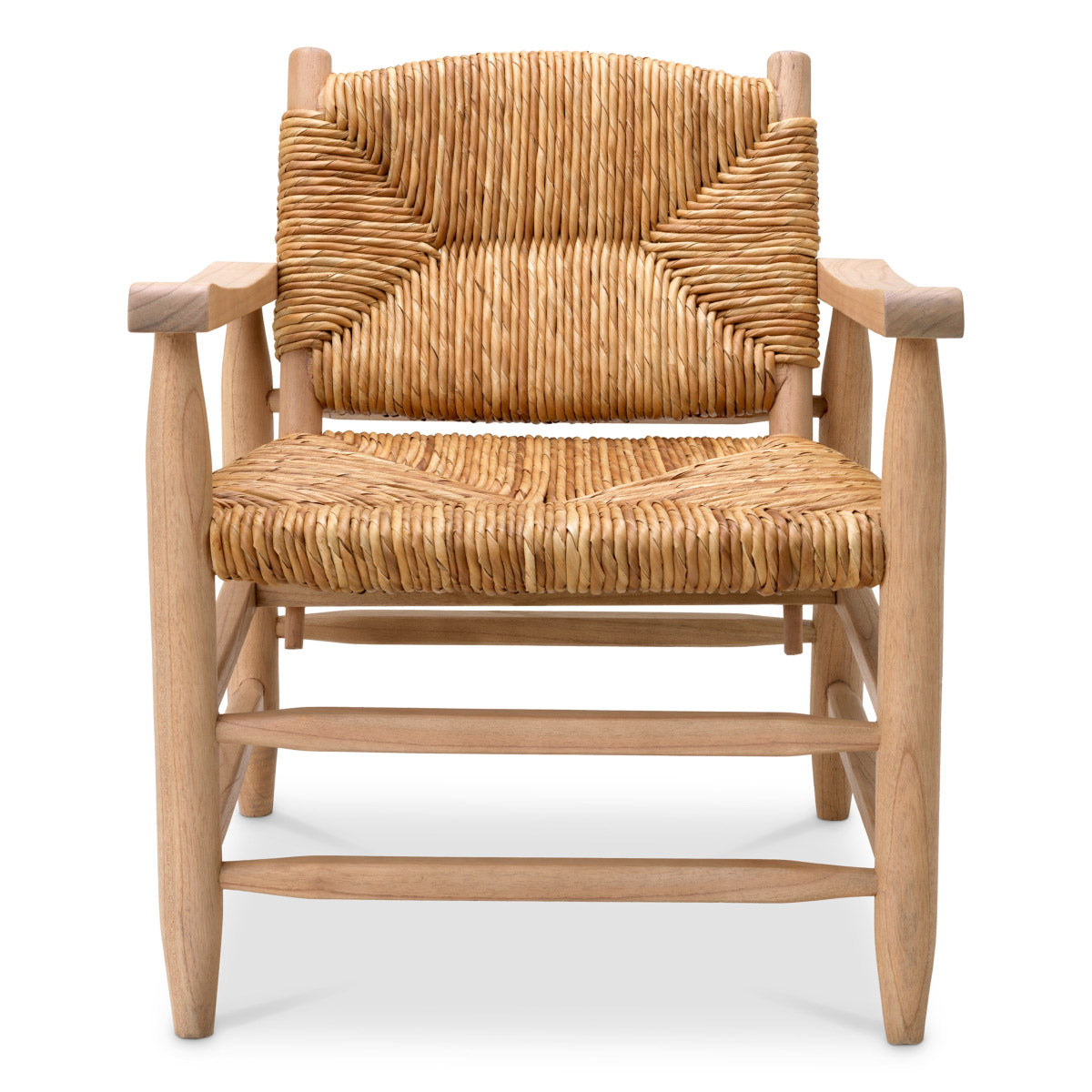 Eichholtz Chair Elliott iconic design and meticulous details, the natural and intricately woven seagrass rush merge to create