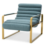 Eichholtz Chair Olsen Introduce the Scalea blue elegance of Eichholtz's Chair Olsen to your space. This luxurious armchair