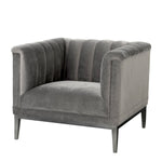 Eichholtz Chair Raffles The Mid-Century Modern Raffles Chair rests upon a powder-coated steel base with gunmetal finish and