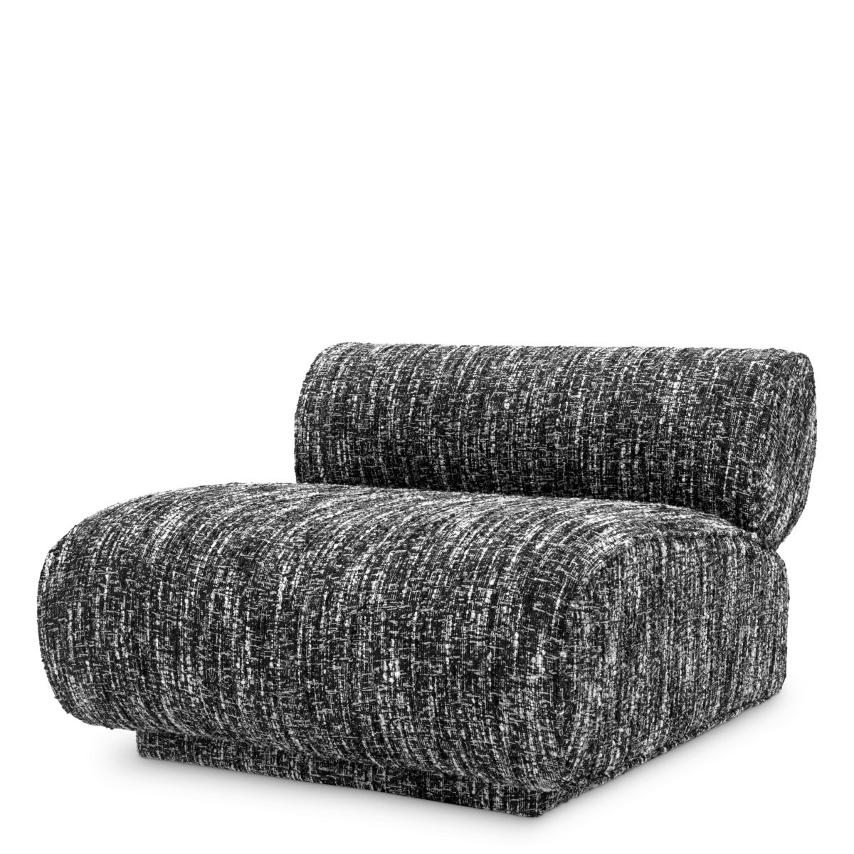 Eichholtz Chair Urbano Meet the Chair Urbano Bouclé Sonata black, a fusion of modern design and luxurious comfort.