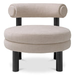 Eichholtz Chair Zoey and sleek black wooden legs. As part of Eichholtz's exclusive collection of furniture, the Zoey
