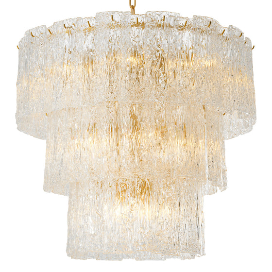 Eichholtz Chandelier Almeria Elevate your living space with the Chandelier Almeria, featuring an antique brass finish and handmade