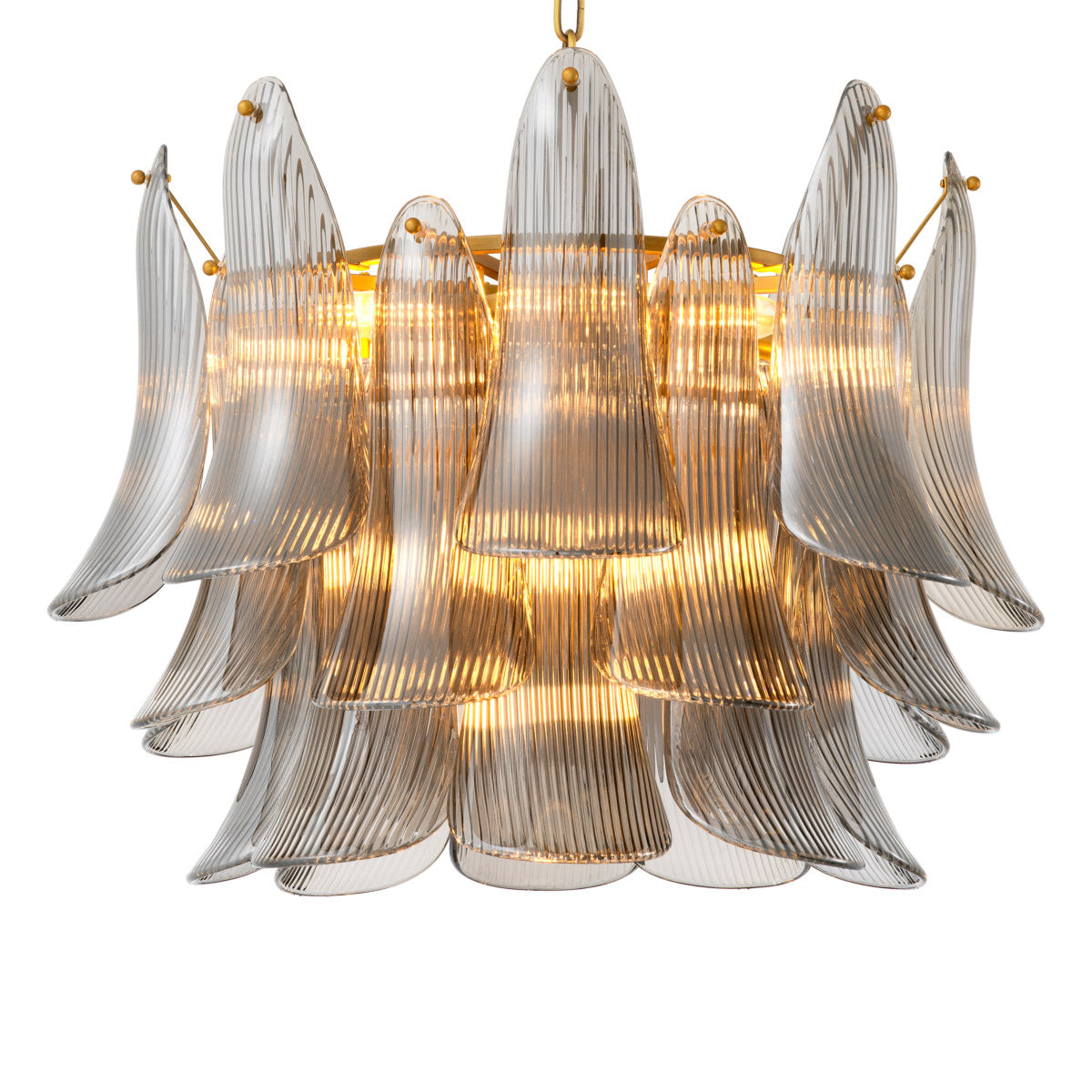 Eichholtz Chandelier Amun The Met x Eichholtz presents the Chandelier Hibis, inspired by the leaf motifs on a