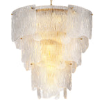 Eichholtz Chandelier Asinara L Illuminate your abode with the handcrafted Chandelier Asinara L by Eichholtz, where textured glass reflects