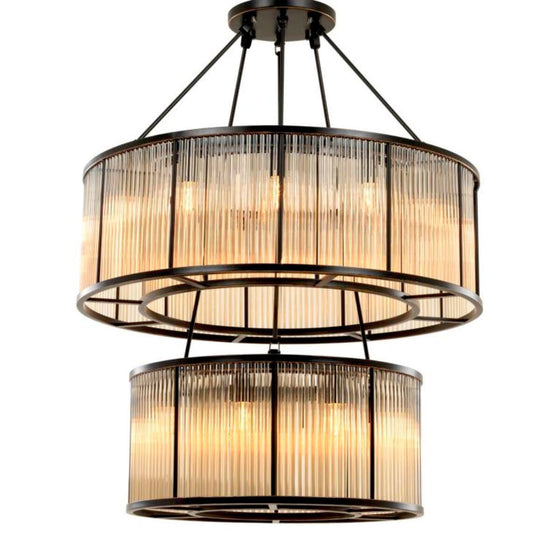 Eichholtz Chandelier Bernardi Featuring a pronounced 1920s appeal this enthralling Art Deco inspired Bernardi Chandelier will enliven each