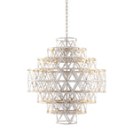 Eichholtz Chandelier Clinton a dazzling design, this lovely luminaire with nickel finish creates a stunning glow in any