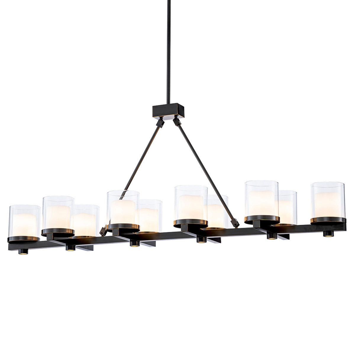 Eichholtz Chandelier Donovan Perfect for hanging over a dining table or kitchen island, Chandelier Donovan pairs a handsome