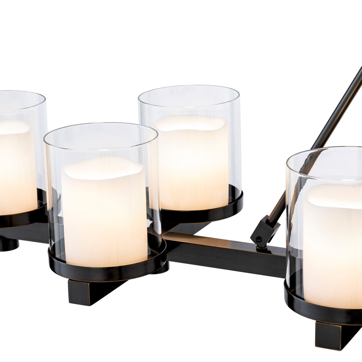 Eichholtz Chandelier Donovan for a statement in any luxury interior. Dimensions W 61.0" D 15.0" H 23.0" Expertly