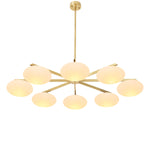 Eichholtz Chandelier Evergreen double resplendent ovals of luminous white glass, the Chandelier Evergreen Double bathes your space in a