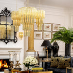 Eichholtz Chandelier Gigi S metal are draped around the hoops. Chandelier Gigi S Crafted by Eichholtz this pendants/lanterns/chandelier p...