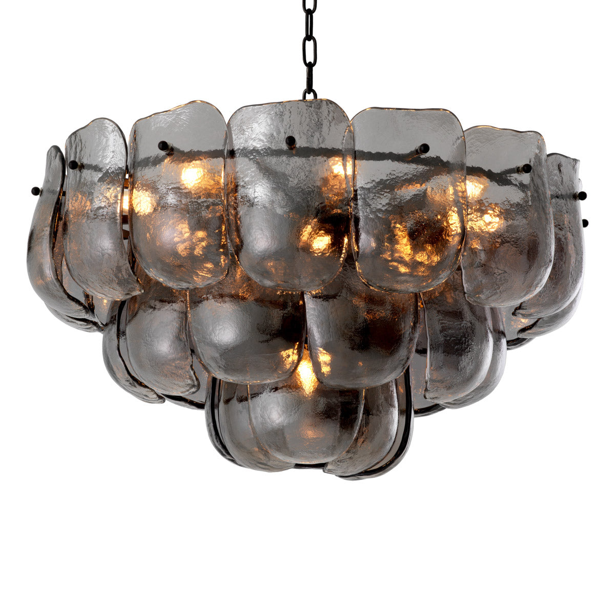 Eichholtz Chandelier Gustave Radiate opulence with the Chandelier Gustave. This luxurious fixture features smoke-colored glass juxtaposed...