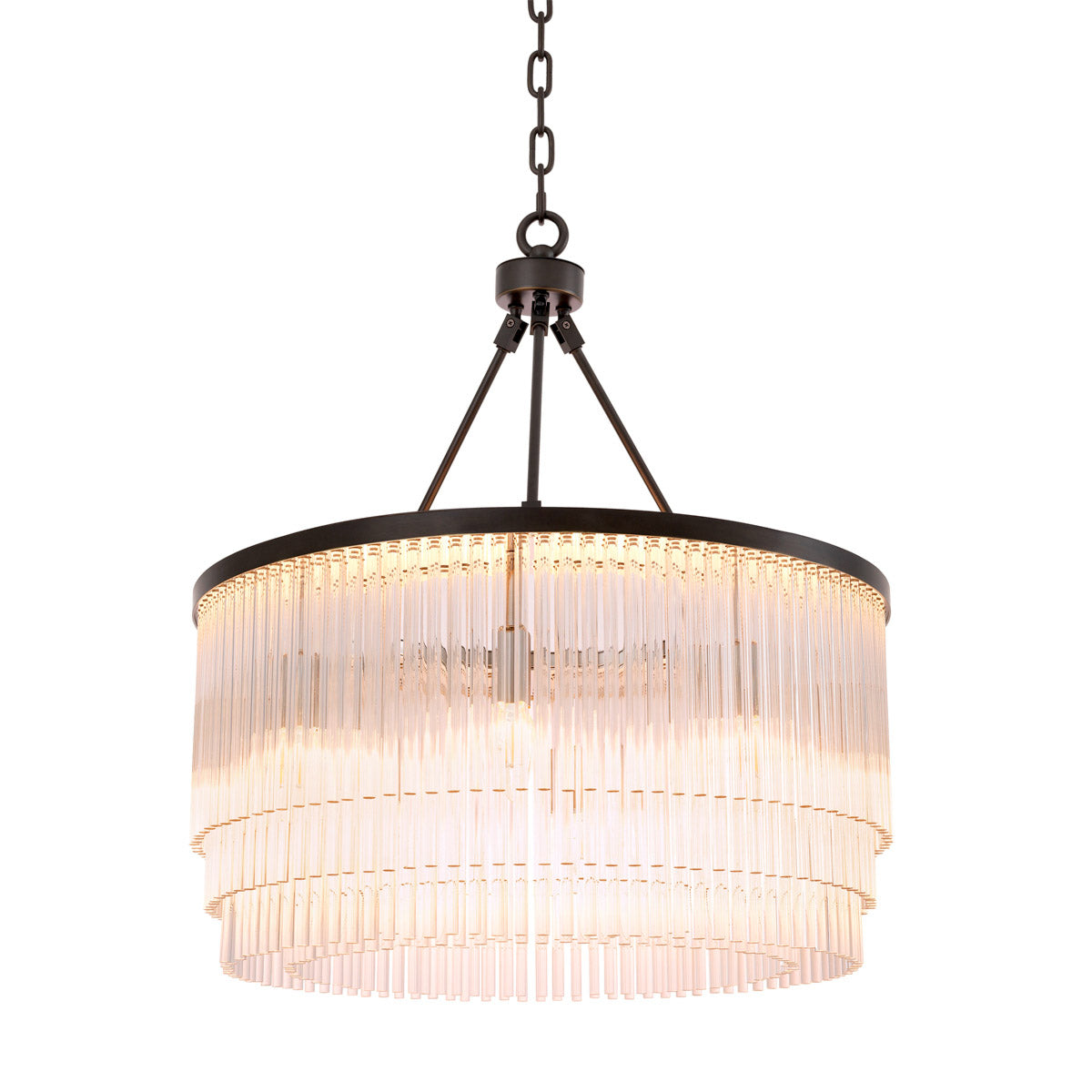 Eichholtz Chandelier Hector S Beautify your interior with the glamorous Hector S Chandelier. This contemporary interpretation of Art Deco
