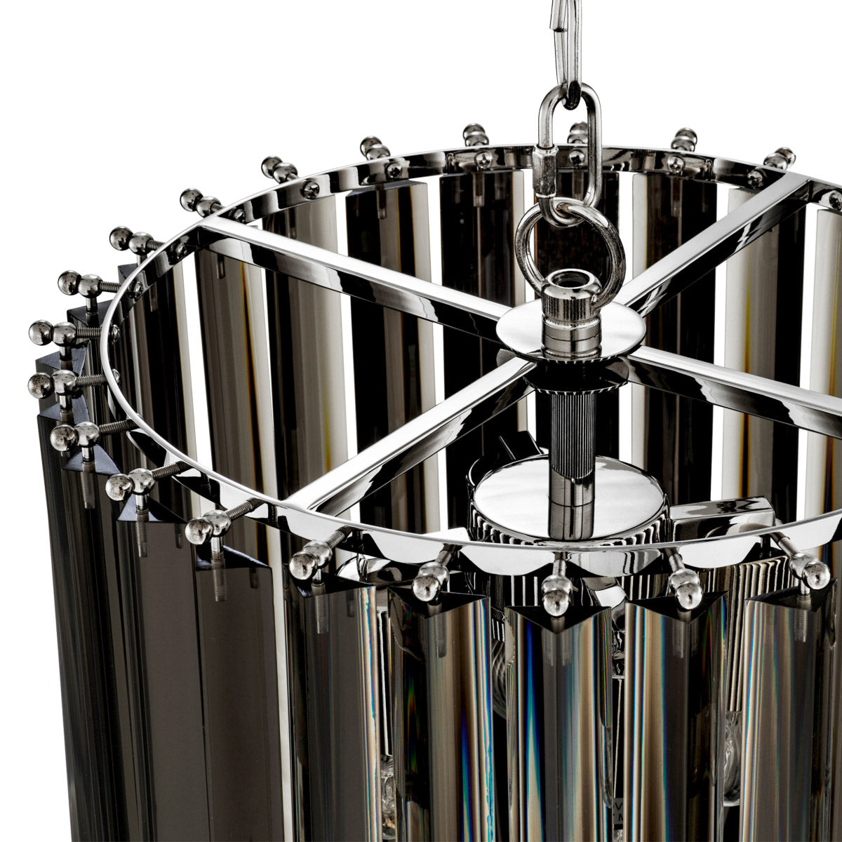 Eichholtz Chandelier Murano 14 inch dia design with elevated materials for a statement in any luxury interior. Bulb type E26 Expertly