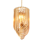 Eichholtz Chandelier Murano 14 inch dia 35 cm. This high-class luxury chandelier with a twist features a series of sculptural acrylic