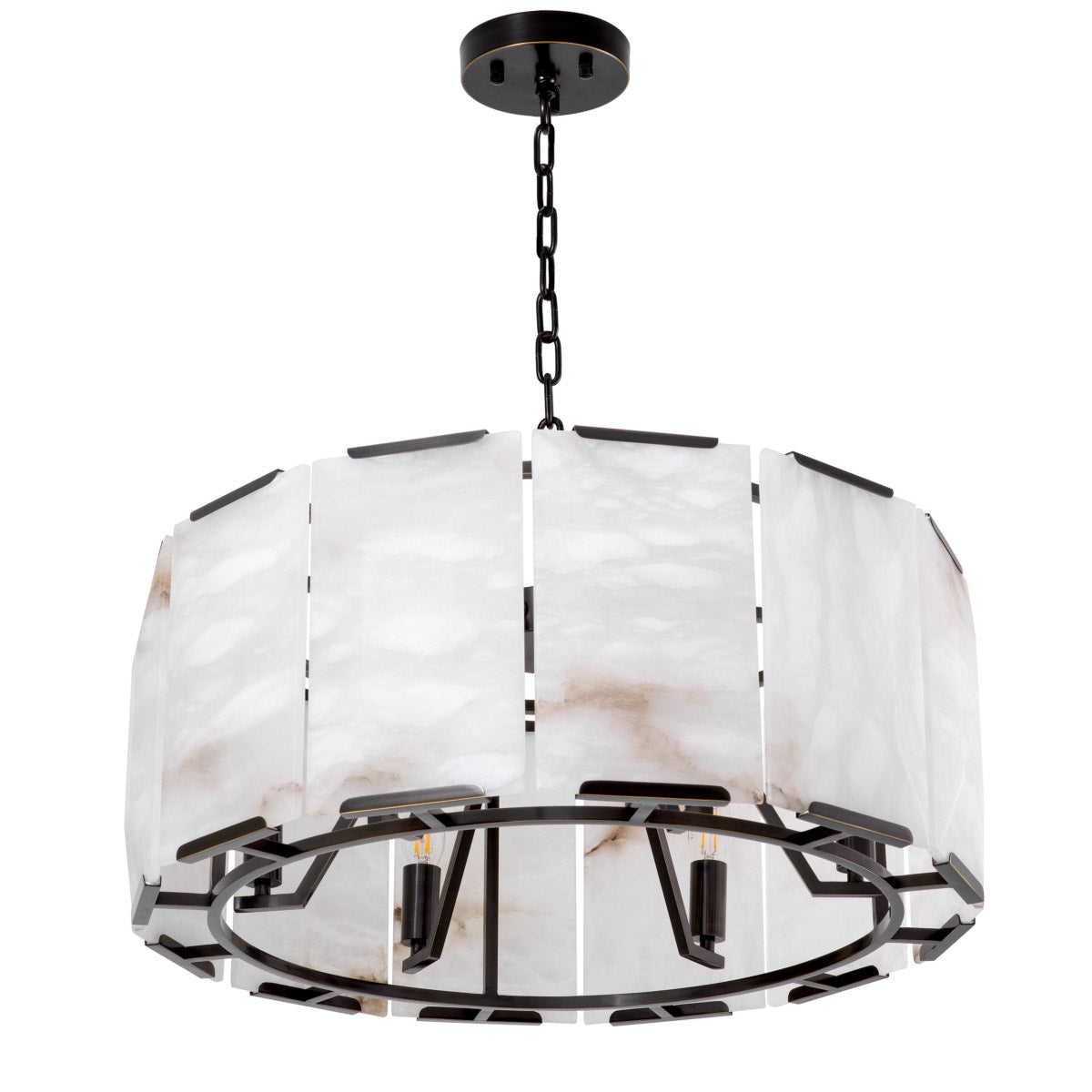 Eichholtz Chandelier Ortiz the epitome of refined style in your home, where bronze meets the captivating beauty of
