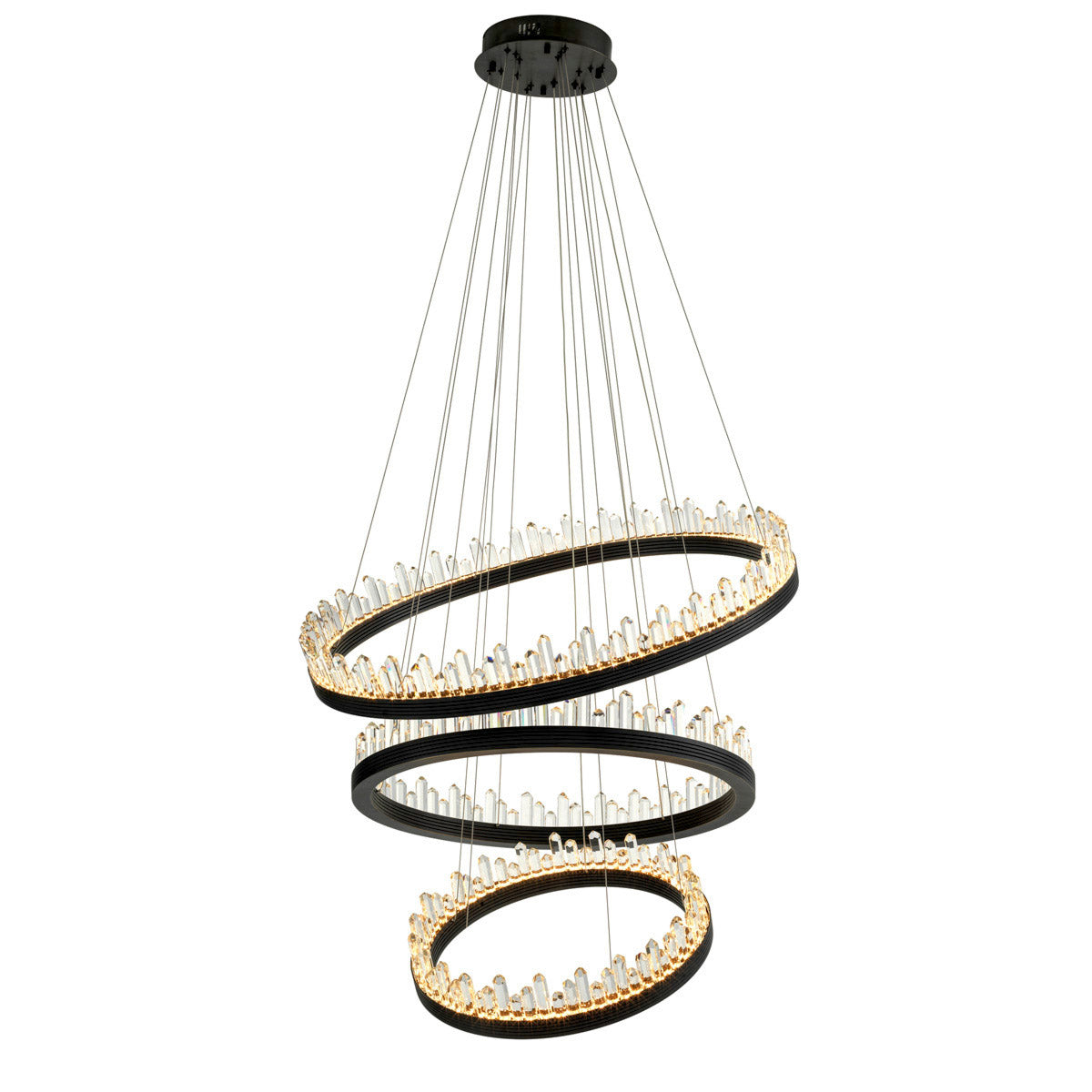 Eichholtz Chandelier Randall Light up your room with the wonderful Randall Chandelier. The playful design of this bronze