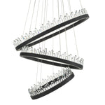 Eichholtz Chandelier Randall finish 3-ring pendant will add character to your interior. Each ring can be hung in