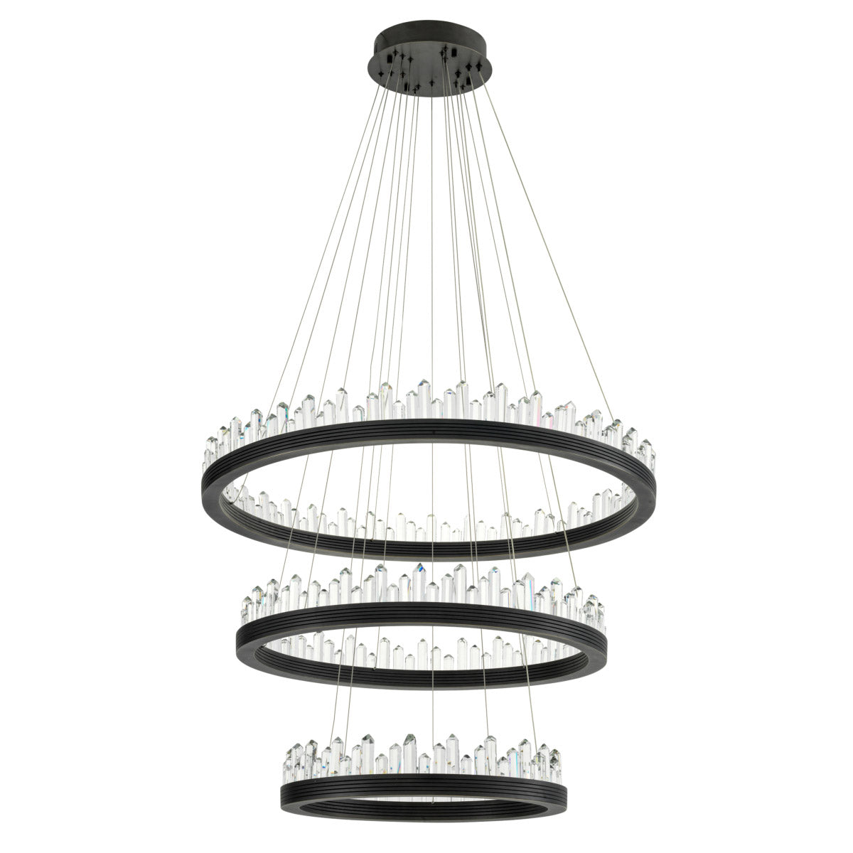 Eichholtz Chandelier Randall any desired position by adjusting the length of the cables. Integrated LED lights beautifully disperse
