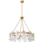 Eichholtz Chandelier Sublime creates an atmospheric ambient light. With its antique brass finish, this contemporary chandelier is a