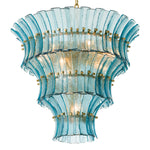 Eichholtz Chandelier Toscano Elevate any interior with the Eichholtz Toscano Chandelier's exclusive hand-blown blue glass. The artisan...