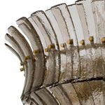 Eichholtz Chandelier Toscano elegance of the Toscano Chandelier from the Eichholtz lighting collection. Handcrafted with smoke glass, the