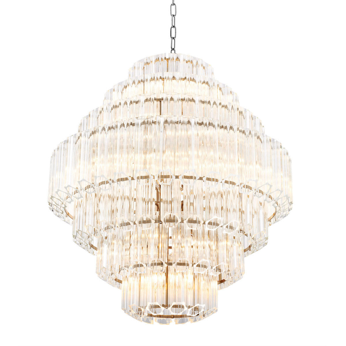 Eichholtz Chandelier Vittoria L Channel glamour and grandeur into your home décor with the Vittoria chandelier. Featuring a dazzling