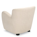 Chair Bixby Stratford pearl | black feet 83% rayon | 17% cotton Chairs & Sofas CMA0017 4