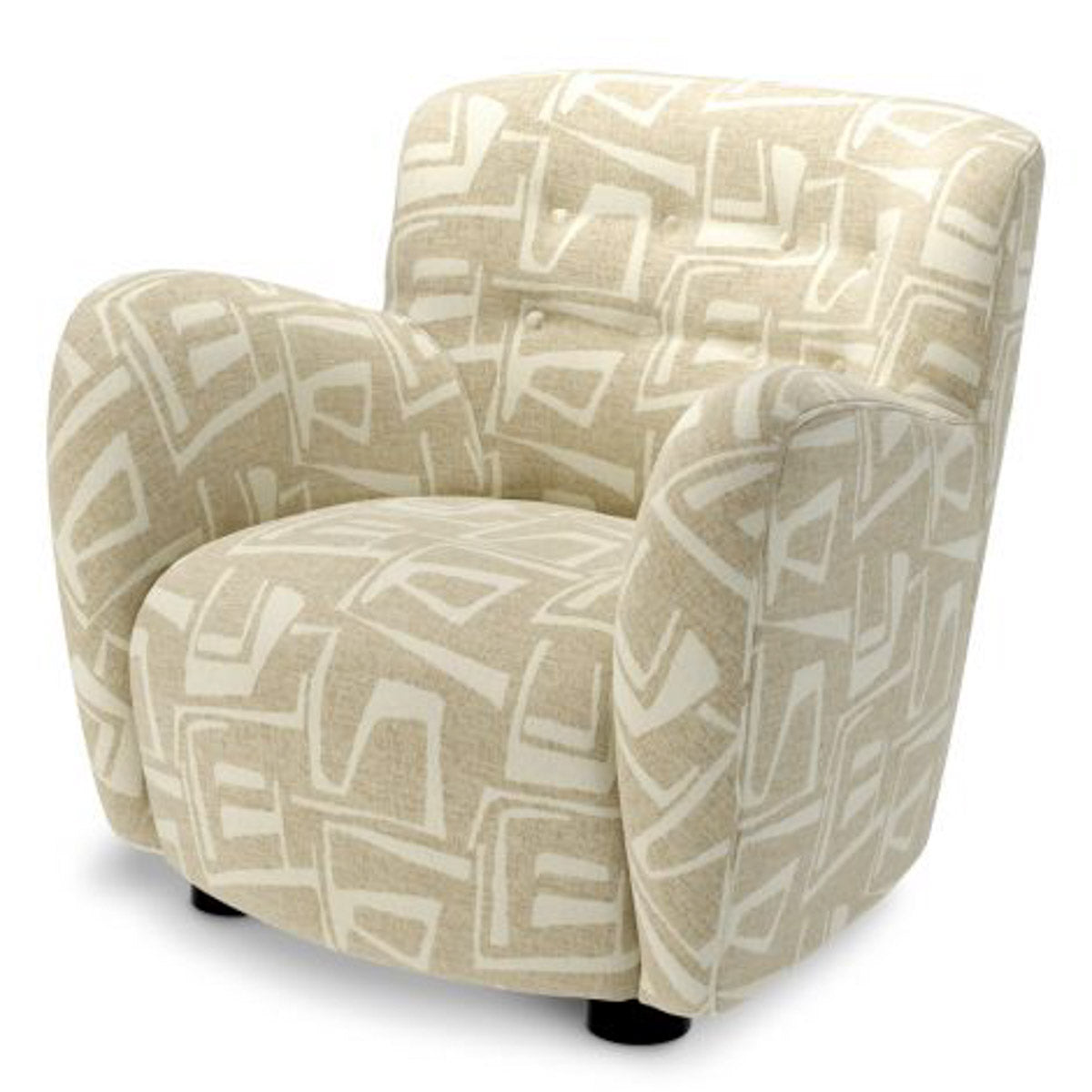 Chair Bixby Davenport light grey | black feet 52% polyester | 48% olefin Chairs & Sofas CMA0018 15