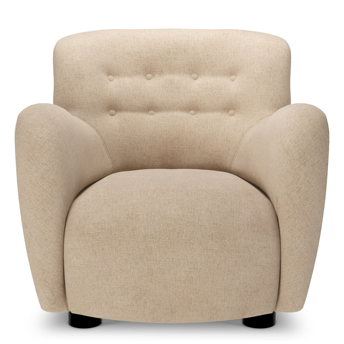 Chair Bixby Hastings beige | black feet 100% polyester Chairs & Sofas CMA0020 3