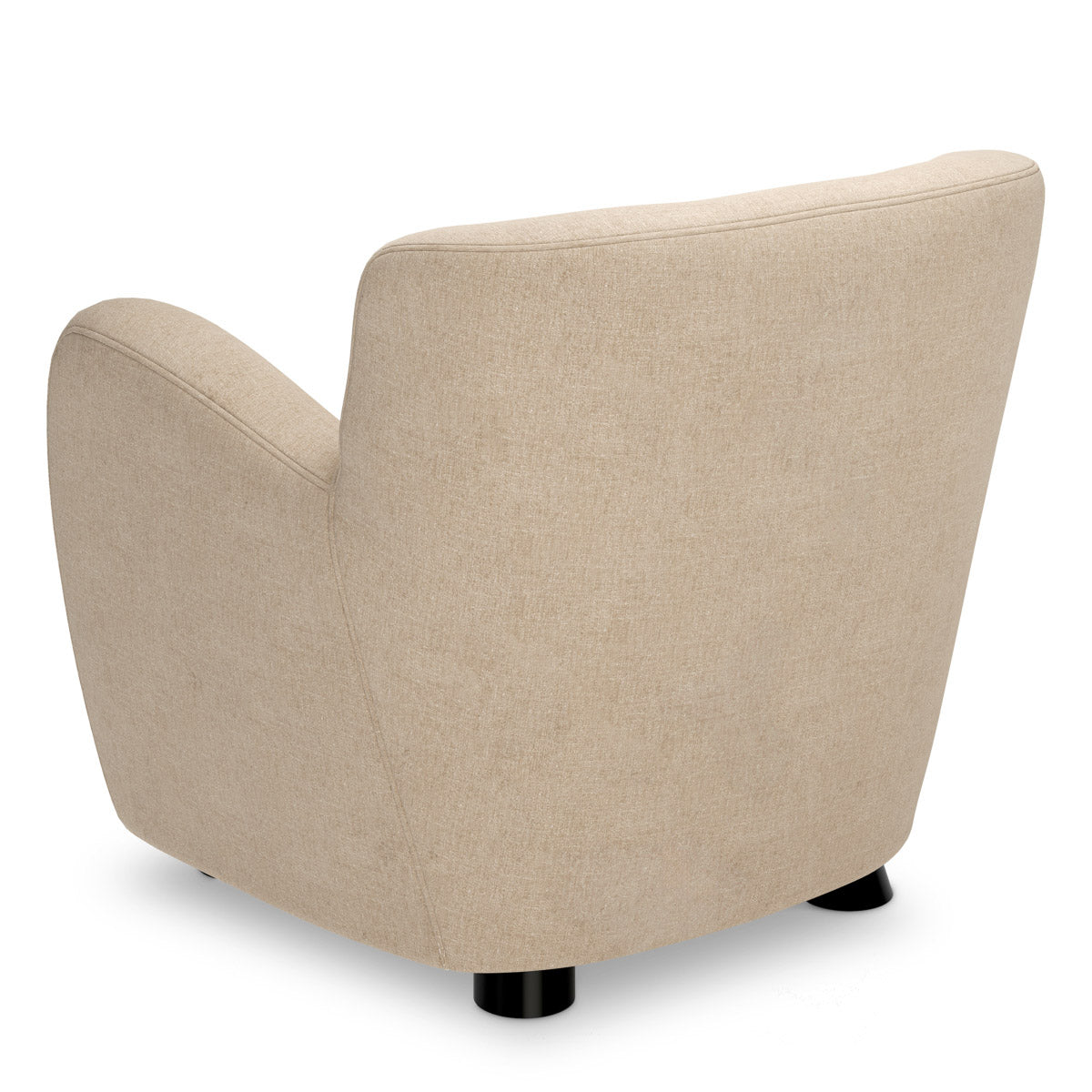 Chair Bixby Hastings beige | black feet 100% polyester Chairs & Sofas CMA0020 4