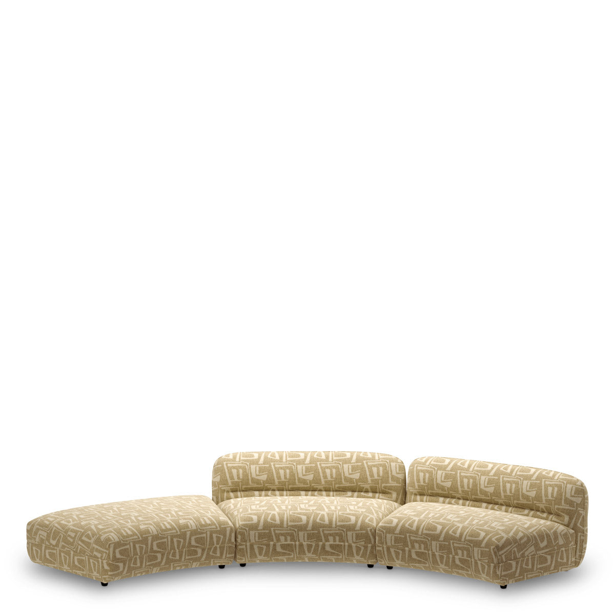 Modular Sofa Grand Avenue - Ottoman Davenport light brown | black feet 52% polyester | 48% olefin Chairs & Sofas CMA0194 5