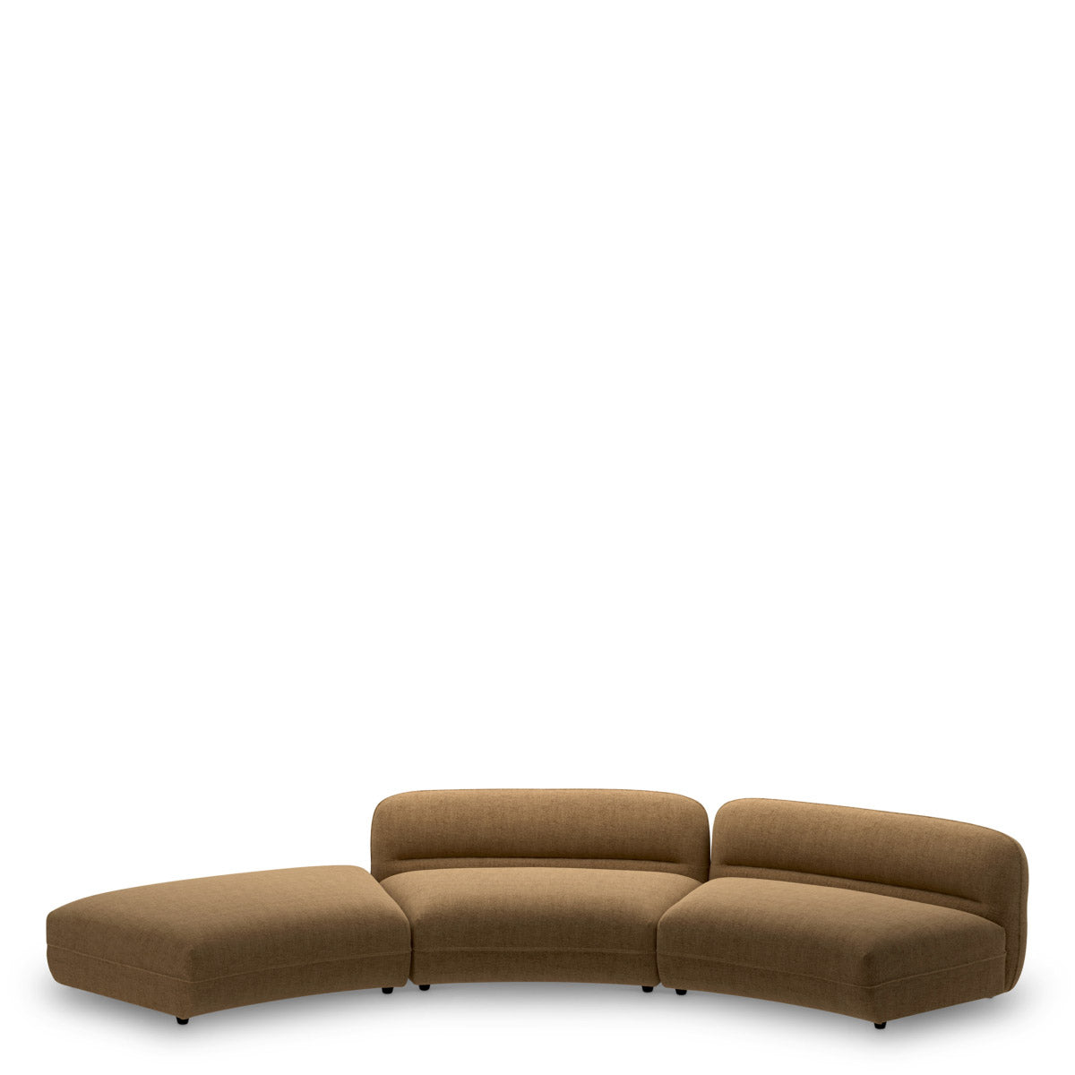 Modular Sofa Grand Avenue - Middle Hastings camel | black feet 100% polyester Chairs & Sofas CMA0211 5
