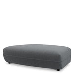 Modular Sofa Grand Avenue - Ottoman Hastings light blue | black feet 100% polyester Chairs & Sofas CMA0212