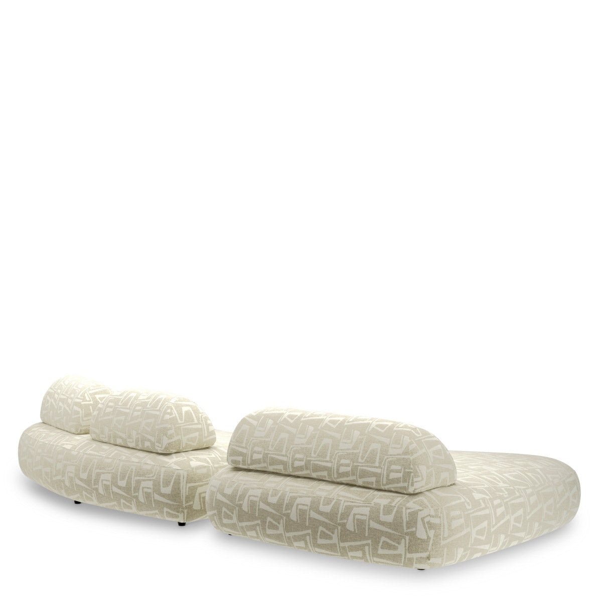 Sofa Residenza Davenport light grey | black feet 52% polyester | 48% olefin Chairs & Sofas CMA0221 4