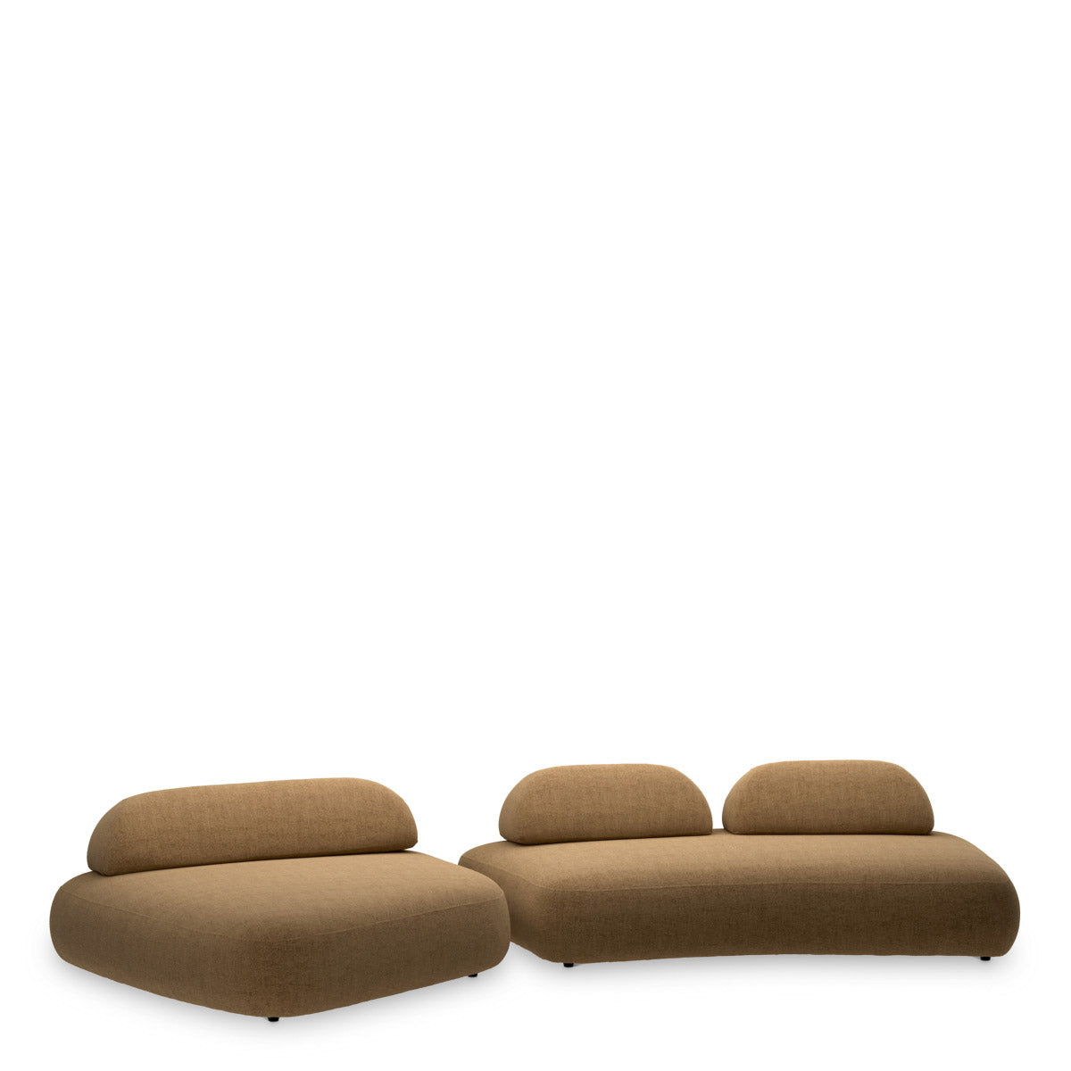 Sofa Residenza Hastings camel | black feet 100% polyester Chairs & Sofas CMA0230 3