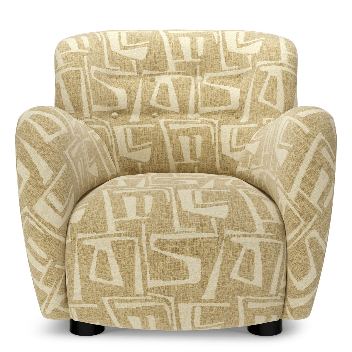 Chair Bixby Davenport light brown | black feet 52% polyester | 48% olefin Chairs & Sofas CMA0254 3