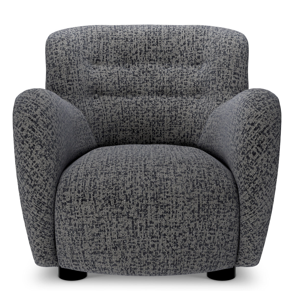 Chair Bixby Montclair blue | black feet 67% polyester | 20% cotton | 13% rayon Chairs & Sofas CMA0256 3