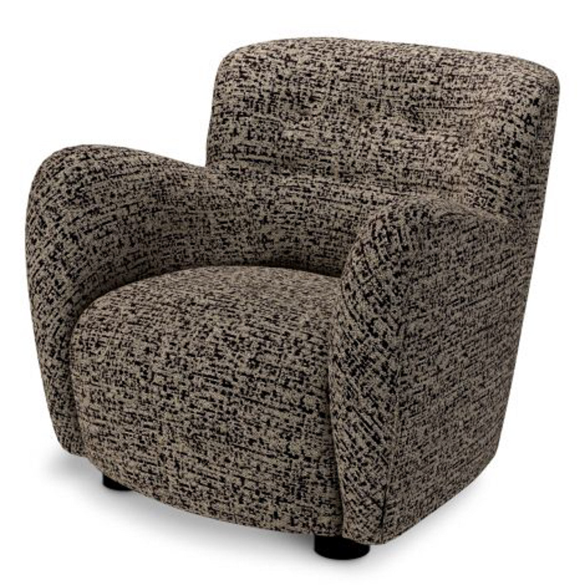 Chair Bixby Montclair dark brown | black feet 67% polyester | 20% cotton | 13% rayon Chairs & Sofas CMA0257 15