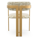 Dining Chair Donato Brushed brass finish | davenport light grey 52% polyester | 48% olefin Chairs & Sofas CMA0268 4